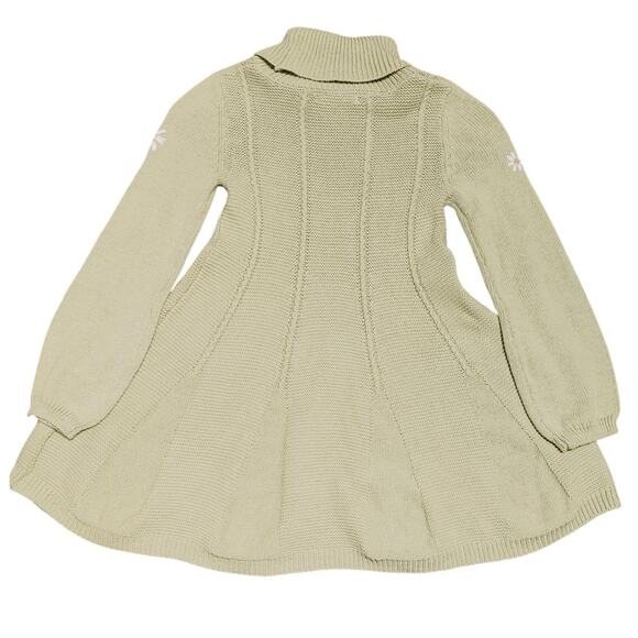 Cupcakes & Cashmere Sweater Dress Long Sleeve Turtle Neck Green Girls Size 5/6 - Picture 2 of 7